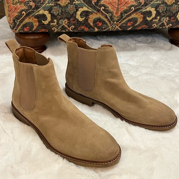 Clarks Women's Cologne Arlo 2 Sand Suede Pull On Boots. Size 12. - Picture 3 of 15
